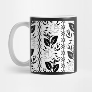 Print with Rose Inspired by Ukrainian Traditional Embroidery Mug